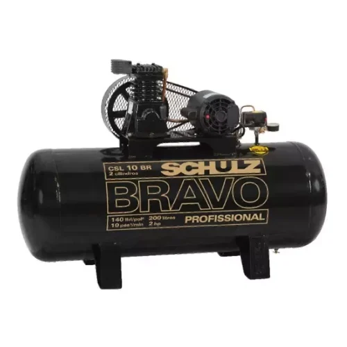 Compressor de Ar 2cv 10Br_200L Monofásico Bravo 9217876 0 Schulz