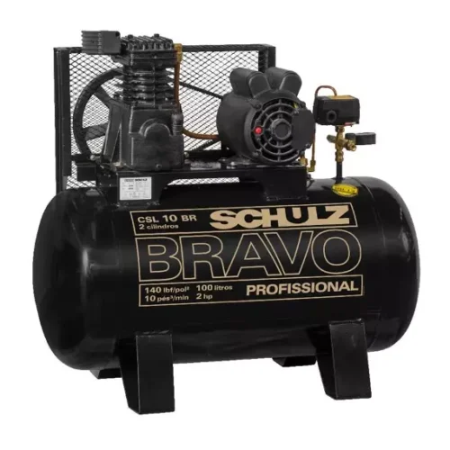 Compressor de Ar 2cv Monofásico Bravo Csl 10Br_100L Schulz 220v