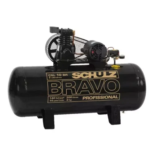 Compressor de Ar 2cv Trifásico Bravo Csl 10Br_200L Schulz