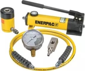 SCH121H, 125 kN, 42 mm Curso, Cilindro Hidráulico Oco e conjunto de bomba manual ENERPAC