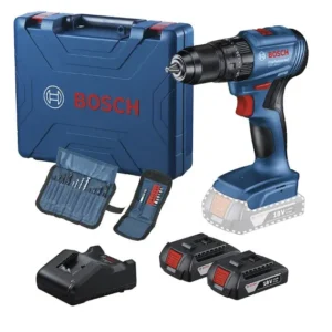 Paraf. Furadeira de Impacto 1:2 Bosch 2 Baterias 18v GSB 185-LI