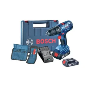 Parafusadeira e Furadeira de Impacto 1:2 Bosch GSB 180-LI, 2 Baterias 1,5Ah e Kit